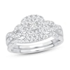 Thumbnail Image 1 of Diamond Bridal Set 1/2 ct tw Princess-cut 14K White Gold