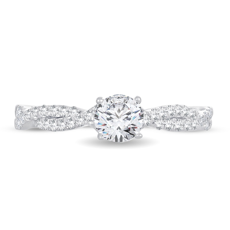 Diamond Ring 3/4 ct tw Round 14K White Gold