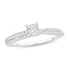 Thumbnail Image 1 of Diamond Engagement Ring 1/2 ct tw Princess 14K White Gold
