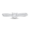 Thumbnail Image 3 of Diamond Engagement Ring 1/2 ct tw Princess 14K White Gold