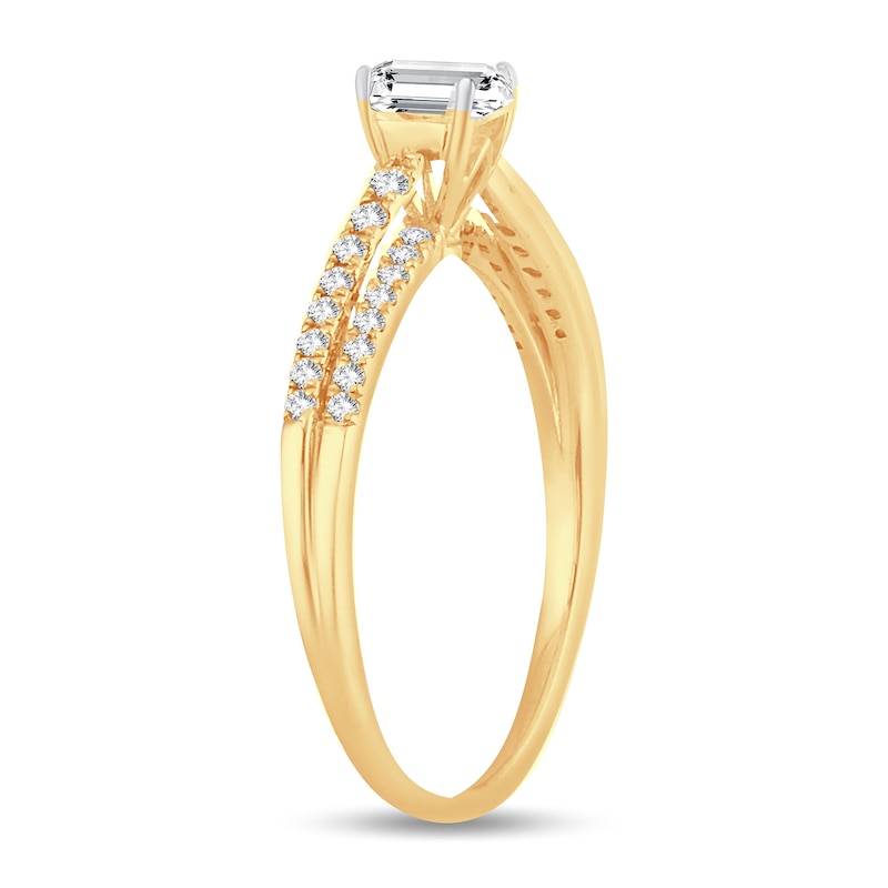 Main Image 2 of Diamond Ring 1/2 ct tw Princess 14K Yellow Gold