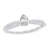 Thumbnail Image 1 of Diamond Engagement Ring 1/2 ct tw Pear-shaped 14K White Gold
