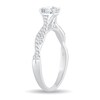 Thumbnail Image 2 of Diamond Engagement Ring 1/2 ct tw Pear-shaped 14K White Gold