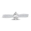 Thumbnail Image 3 of Diamond Engagement Ring 1/2 ct tw Pear-shaped 14K White Gold