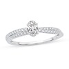 Thumbnail Image 1 of Diamond Engagement Ring 1/2 ct tw Oval 14K White Gold