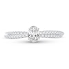 Thumbnail Image 3 of Diamond Engagement Ring 1/2 ct tw Oval 14K White Gold
