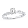 Thumbnail Image 1 of Diamond Engagement Ring 3/4 ct tw Emerald-cut 14K White Gold