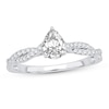 Thumbnail Image 1 of Diamond Engagement Ring 3/4 ct tw Pear-shaped 14K White Gold