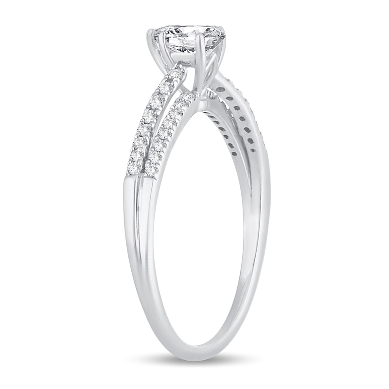 Main Image 2 of Diamond Engagement Ring 3/4 ct tw Pear-shaped 14K White Gold