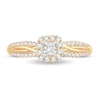 Thumbnail Image 3 of Diamond Ring 1/2 ct tw Princess 14K Yellow Gold