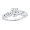 Thumbnail Image 1 of Diamond Engagement Ring 1/2 ct tw Emerald-cut 14K White Gold