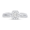 Thumbnail Image 2 of Diamond Ring 1/2 ct tw Emerald-cut 14K White Gold