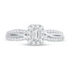 Thumbnail Image 3 of Diamond Engagement Ring 1/2 ct tw Emerald-cut 14K White Gold