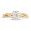 Thumbnail Image 3 of Diamond Ring 1/2 ct tw Emerald-cut 14K Yellow Gold