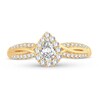 Thumbnail Image 3 of Diamond Ring 1/2 ct tw Pear-shaped 14K Yellow Gold