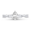 Thumbnail Image 3 of Diamond Engagement Ring 3/4 ct tw Pear-shaped 14K White Gold