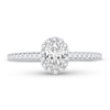 Thumbnail Image 3 of Diamond Engagement Ring 7/8 ct tw Oval 14K White Gold