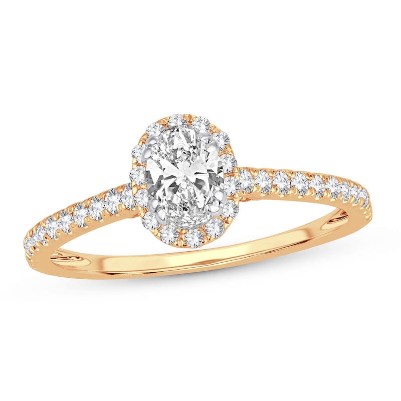 Main Image 1 of Diamond Ring 7/8 ct tw Oval 14K Yellow Gold