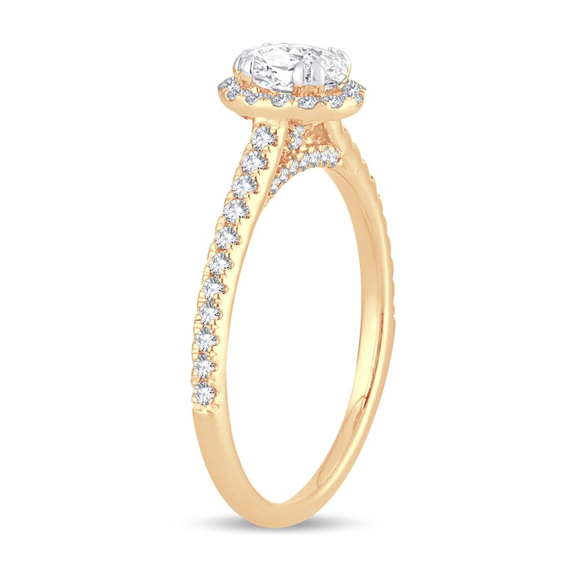 Main Image 2 of Diamond Ring 7/8 ct tw Oval 14K Yellow Gold