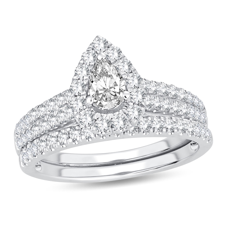 Diamond Bridal Set 1 ct tw Pear-shaped 14K Gold