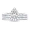 Thumbnail Image 3 of Diamond Bridal Set 1 ct tw Pear-shaped 14K White Gold