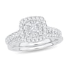 Thumbnail Image 0 of Diamond Bridal Set 1 ct tw Princess 14K White Gold