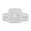 Thumbnail Image 3 of Diamond Bridal Set 2 ct tw Princess 14K White Gold