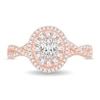 Thumbnail Image 3 of Diamond Ring 3/4 ct tw Oval 14K Rose Gold