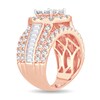 Thumbnail Image 2 of Diamond Ring 4 ct tw Round/Princess/Baguette 14K Rose Gold