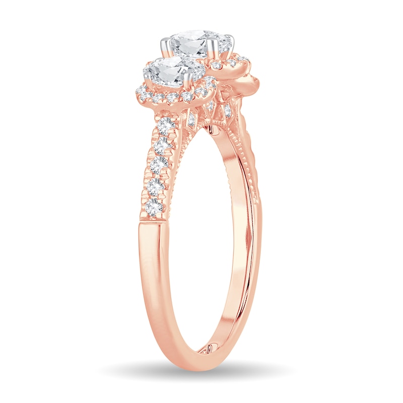 Main Image 2 of Diamond Ring 1 ct tw Oval 14K Rose Gold