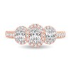 Thumbnail Image 3 of Diamond Ring 1 ct tw Oval 14K Rose Gold