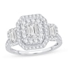 Thumbnail Image 1 of Diamond Engagement Ring 1-1/2 ct tw Emerald-cut 14K White Gold