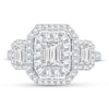 Thumbnail Image 3 of Diamond Engagement Ring 1-1/2 ct tw Emerald-cut 14K White Gold