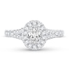 Thumbnail Image 3 of Diamond Engagement Ring 1-1/4 ct tw Oval 14K White Gold