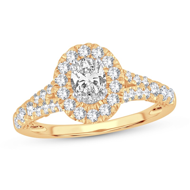 Main Image 1 of Diamond Ring 1-1/4 ct tw Oval 14K Yellow Gold