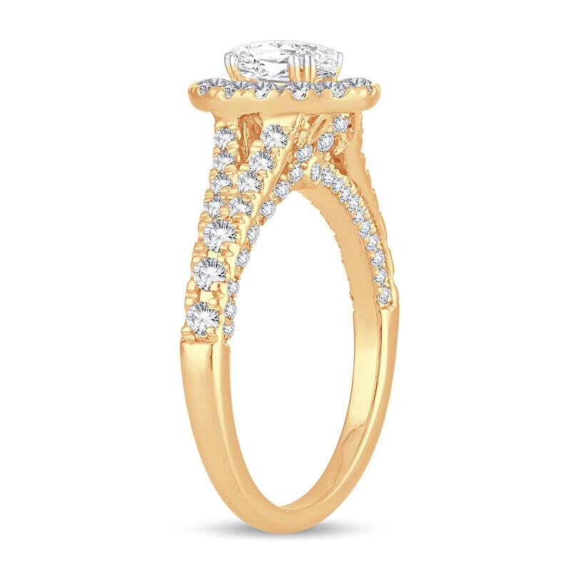 Main Image 2 of Diamond Ring 1-1/4 ct tw Oval 14K Yellow Gold