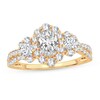 Diamond Ring 1-1/3 ct tw Oval 14K Yellow Gold