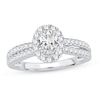 Thumbnail Image 1 of Diamond Engagement Ring 1 ct tw Oval 14K White Gold