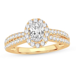 Diamond Ring 1 ct tw Oval 14K Yellow Gold