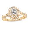 Thumbnail Image 1 of Diamond Ring 3/4 ct tw Oval 14K Yellow Gold