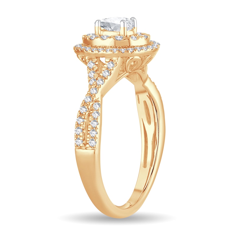 Main Image 2 of Diamond Ring 3/4 ct tw Oval 14K Yellow Gold
