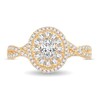 Thumbnail Image 3 of Diamond Ring 3/4 ct tw Oval 14K Yellow Gold