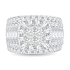 Thumbnail Image 2 of Diamond Engagement Ring 4 ct tw Round/Princess/Baguette 14K White Gold