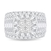 Thumbnail Image 3 of Diamond Engagement Ring 4 ct tw Round/Princess/Baguette 14K White Gold