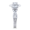 Thumbnail Image 1 of Diamond 3-Stone Engagement Ring 1-3/4 ct tw Oval/Round 14K White Gold