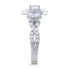 Thumbnail Image 2 of Diamond 3-Stone Engagement Ring 1-3/4 ct tw Oval/Round 14K White Gold