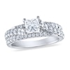 Thumbnail Image 0 of Diamond Engagement Ring 2 ct tw Round/Princess 14K White Gold