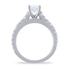 Thumbnail Image 2 of Diamond Engagement Ring 2 ct tw Round/Princess 14K White Gold