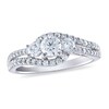 Thumbnail Image 1 of Diamond 3-Stone Engagement Ring 1 ct tw Round 14K White Gold