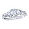 Thumbnail Image 0 of Diamond 3-Stone Engagement Ring 1 ct tw Round 14K White Gold